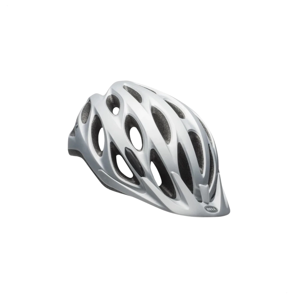 Capacete Ciclismo Bell Tracker Viseira Prateado Tam. Único