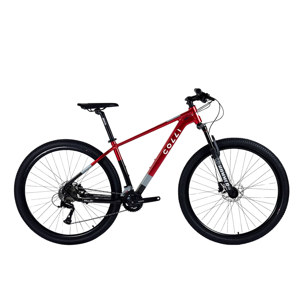 Bicicleta Colli Hills Aluminio Vermelho/Prata/Preto Tam M 2026