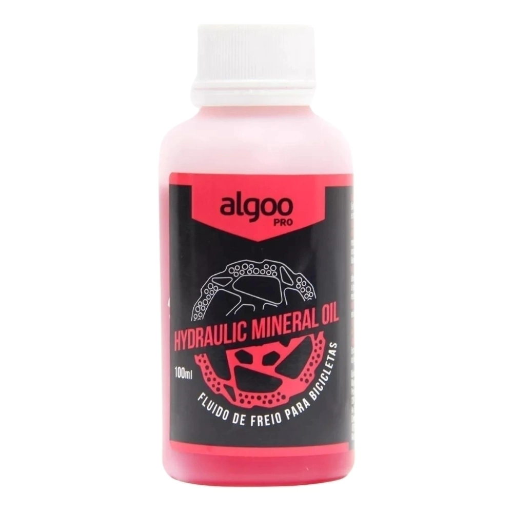 Fluido Freio Hidraulico Bike Algoo Oleo Mineral Red 100ml