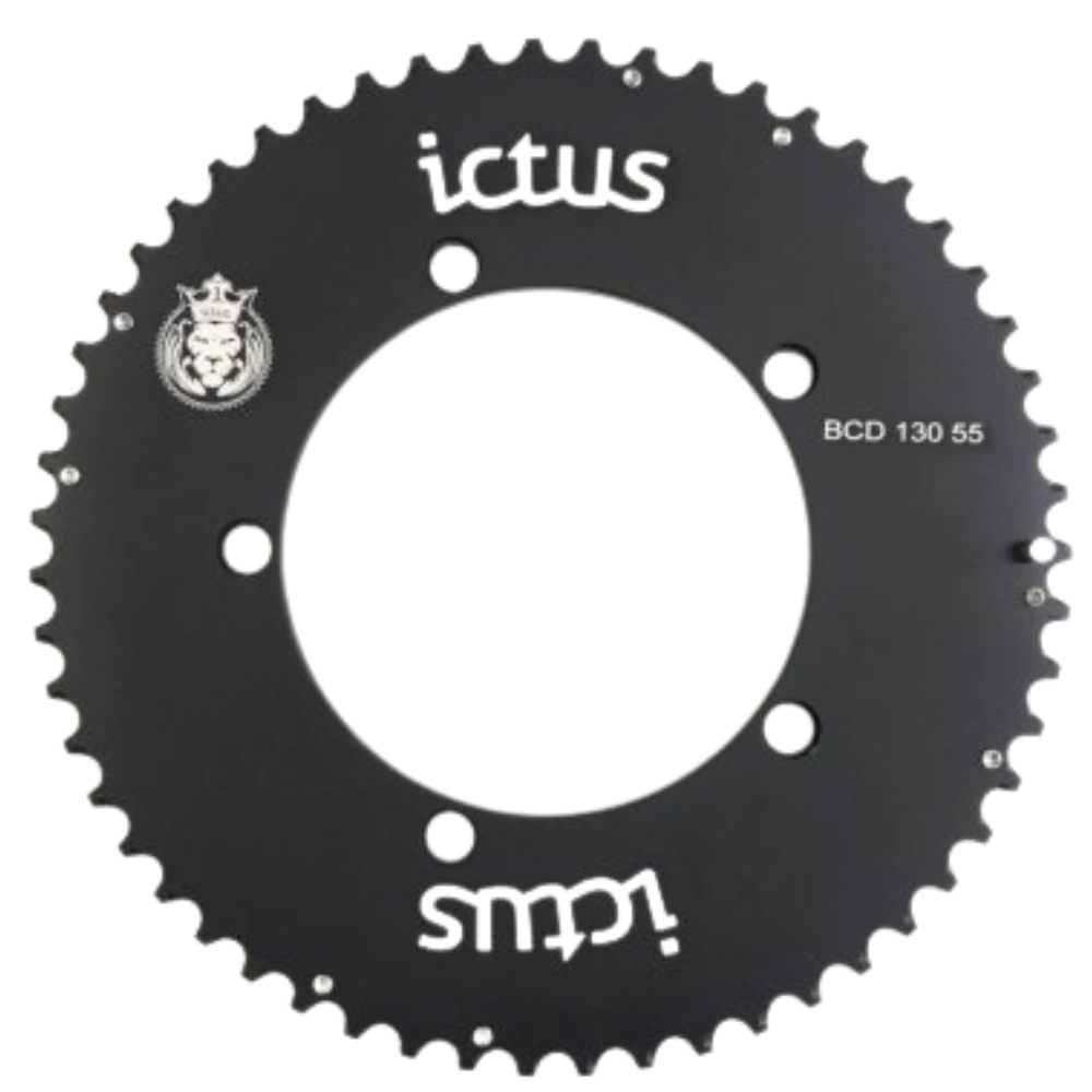 Coroa Ictus Speed Aero Bcd 130 55 Preta