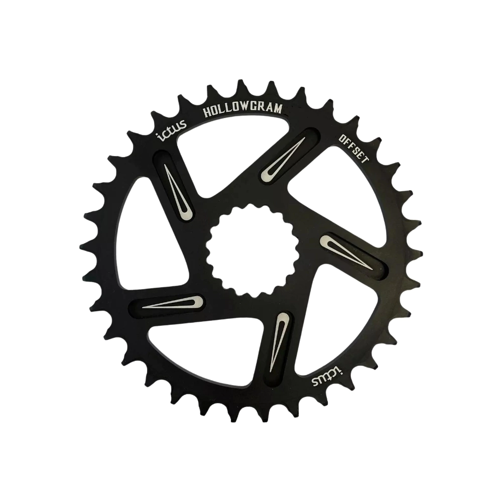 Coroa Ictus Hollowgram Offset 0mm 36 T Preta