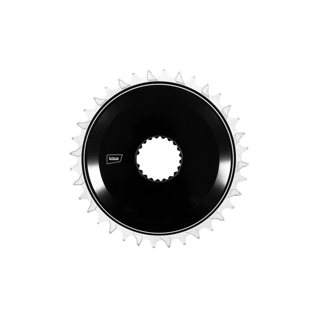 Coroa Ictus Direct Sh 0mm Aero 36T Black Compativel Shimano