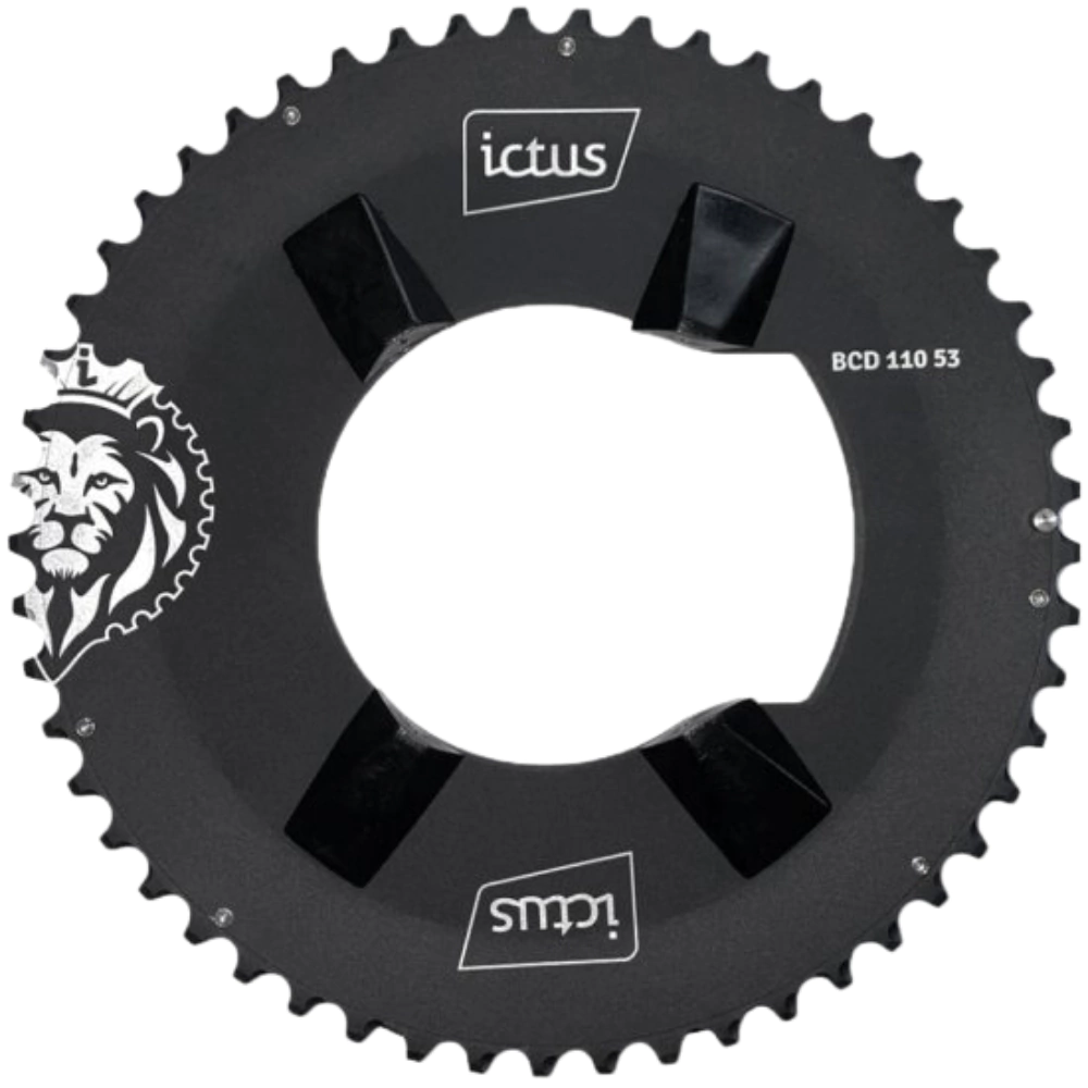 Coroa Ictus Indexada Bcd 110 Assimétrica 53 Dura Ace 9000