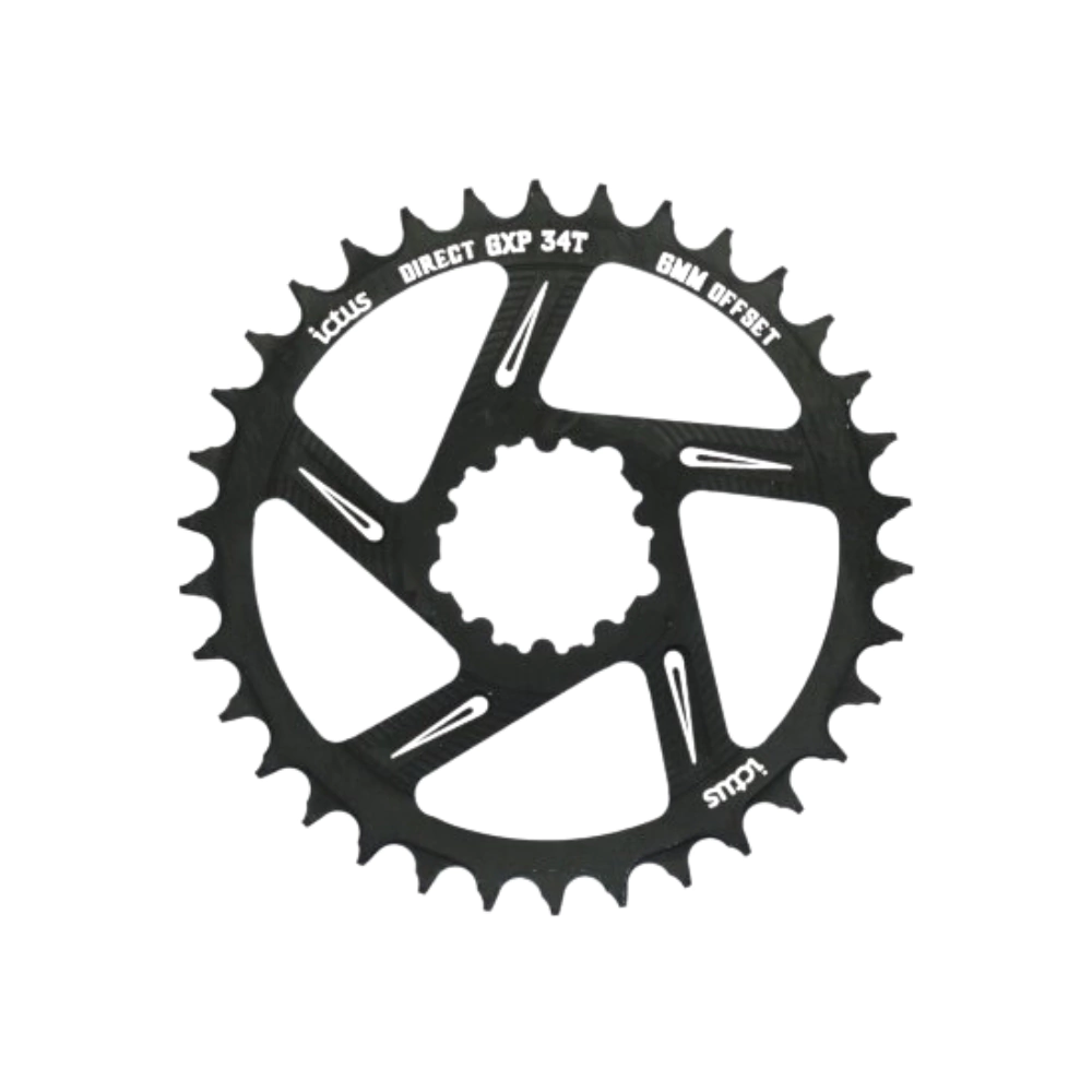Coroa Ictus Direct Offset 6mm 34T Preta (Sram)